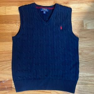 Ralph Lauren boys navy blue vest size M